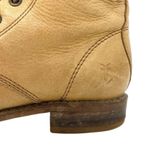 Frye Veronica Combat Boots Lace Up Vintage Pull Up Leather Moto Photo 6