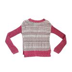 Free People Womens Size XS Sweet Jane Strawberry Pink Crochet Sweater Photo 2