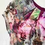 Ted Baker Ceyara stealth floral black dress size 4 Photo 3