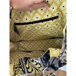Vera Bradley  ~ Shoulder Purse Handbag in Baroque Yellow Black Gray Photo 3
