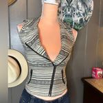 Maurice's Aztec Print Motorcycle Style Vest XS Photo 1