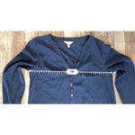 Lilly Pulitzer  Delphine Stretch Silk Dress sz Medium Navy Blue Flowy Retail $198 Photo 7