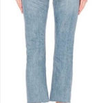 GRLFRND Tatum in Late Night Crop Fray Hem New $250 Woman Jeans Slim Kick Size 28 Photo 0
