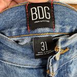 BDG Womens size 31 Denim Cut Off Raw Hem High Waist Button Fly Jean Shorts Photo 8