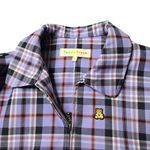 Teddy Fresh  Purple Plaid Full Zip Cropped Jacket Size: S Photo 5