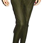 Spoon Jeans Green Black Striped Pants 7 Photo 0