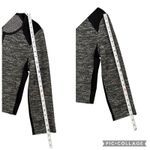 Eileen Fisher  Black Grey Tweed Dress Blazer Jacket Set Colorblock Medium Petite Photo 11