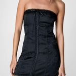 Nasty Gal  - Satin Jacquard Ribbon Trim Mini Dress Photo 2