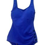 Vintage Esther Williams Blue One Piece Swimsuit Size 12 Retro Pin Up Made in USA Photo 0