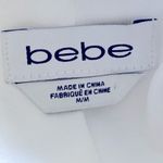 Bebe White Sleeveless Open Front Vest Photo 3