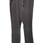 Lands' End Gray 100% Cotton High-Waisted Straight Fit Leg Women's Size 16 Tall Photo 0