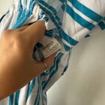 Vintage 70s Buffy’s Choice Striped Cotton‎ Jumpsuit Sz L Tie Back Pockets USA White Size L Photo 5