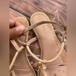 Tory Burch  Tan Sandals with Gold Medallion Photo 3