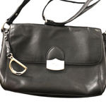 Ralph Lauren VTG Lauren  Black Crossbody Shoulder Bag Leather Inner Pockets 10X8 Photo 0