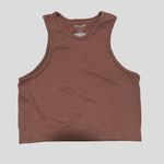 PacSun ribbed crop top in maroon or burgundy Photo 0