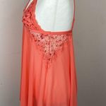 French affair  Scoop Babydoll Chemise in Coral Size XL Slip Dress Lace Photo 6