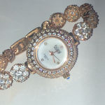 Burgi Ladies Diamond Dial BUR139RG Crystal CZ Rhinestone Rose Gold Tone Watch White Photo 14