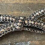 Boutique Glamorous Gunmetal Crystal Bow Hair Clip Barrette Hair Accessory Photo 0