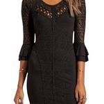 Free People  Black Crochet Dress Photo 0