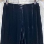 Talbots  Wide Leg Pants Womens 2‎ Black Velvet Rayon Silk Blend NEW Photo 2