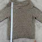 Chico's ‎ Sequin Cowl Neck Sweater Sparkly Knit Pullover Top Neutral Size 1 Photo 3