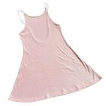 Top Shop ribbed scooped back spaghetti strap short tank dress pink size 10 Photo 0