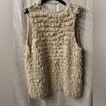 Cato  tiered fringe sweater vest cream color size XL Photo 7