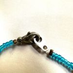 Beaded blue frog pendant necklace Photo 6