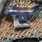 French Connection Dress Boza Crinkle Woven Mock Neck L/S Smocked Yoke Sz L NWT Photo 8