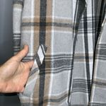 Ci Sono  Women's Plaid Blazer - Black, Gray, and Tan - Large Photo 1