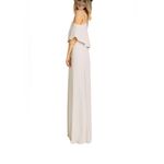 Show Me Your Mumu Caitlin Ruffle Maxi Bridesmaid Prom Cream Dress Size XXS NWT Photo 3