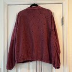Free People  Daisy Jane Eyelet Embroidered Bomber Jacket Photo 1