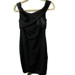 Halston Heritage Black Off Shoulder Dress with Crisscross Detail Sz. S Photo 3