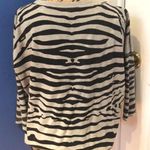 Black & Grey Zebra print crop sweatshirt Gray Size M Photo 2