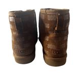 UGG  Chestnut Suede Ankle Boots Women size 10 logo print Photo 3