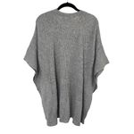 Vineyard Vines Oversized Poncho Sweater Alpaca Wool Blend Gray Womens XS/S Photo 3