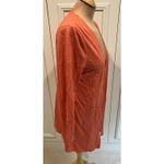 Chico's  Ultimate Tee Cardigan Cotton Modal Slub‎ Coral Pockets Photo 1