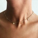 Brandy Melville Gold Star Choker Necklace Photo 0