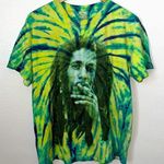 Bob Marley tie dye tee L unisex Green Size L Photo 0