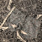 Iris Denim Floral Short Shorts Blue Flowers Casual Photo 4