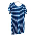 Michael Kors MICHAEL  T Shirt Striped Blue Black White Sheath Dress Size Large Photo 1
