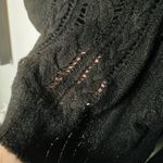 Juicy Couture Vintage Black Long Sleeve Crewneck Cable Knit Sweater size Medium Photo 7