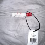 n:philanthropy NWT  Leonardo Short Sleeve V-Neck Side Knot Gray Dress MEDIUM Photo 3