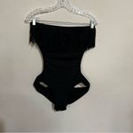 l*space L* Black Free Love‎ Prima Donna Fringe Bandeau Monokini Swimsuit Photo 4