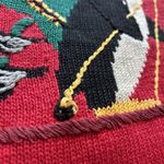 Tiara International Vtg  Large Penguin Christmas Sweater Vest Red Cottagecore Photo 4