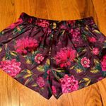 Victoria's Secret Brand NEW Victoria Secrets Satin Maroon Floral Pj shorts Photo 1