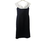 Rebecca Vallance Hepburn Bow Midi Dress Black US 8 Photo 7