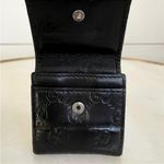 Gucci Authentic  GG Guccissima Black Leather Coin Wallet Photo 2