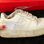 Nike Af1 Air Force One Shadow White Lace Up Platform Shoes Sneakers Photo 8