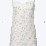 For Love & Lemons  Cilia Shirred Mini Dress Milkmaid Coquette Floral NWT XS Photo 5